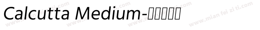 Calcutta Medium字体转换